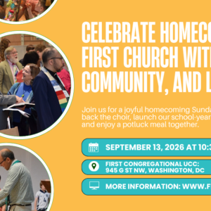 Homecoming Sunday: September 13 Homecoming Sunday: September 13